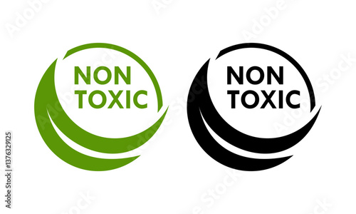 Obraz na płótnie Non toxic design logo template illustration w salonie