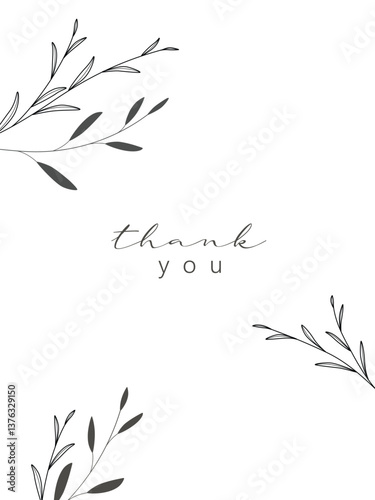 Thank you card
