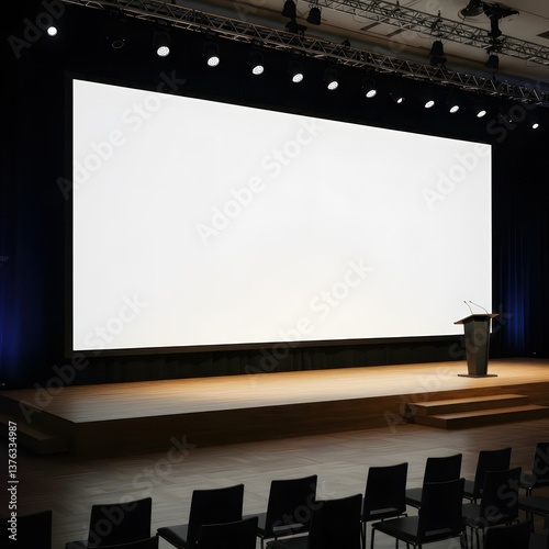 Blank Stage with Conference Room.