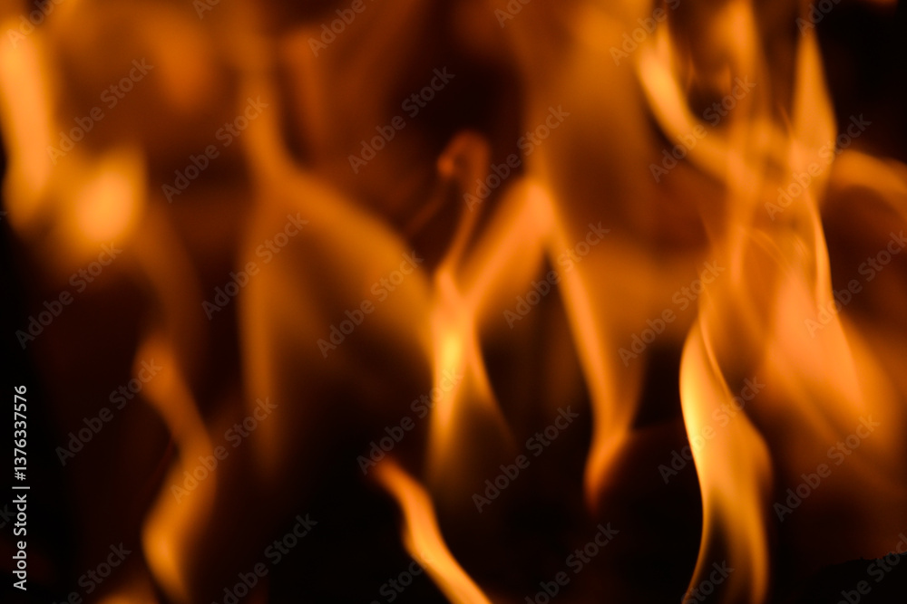 Feuer im Kamin, Ofen