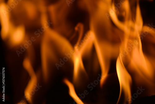 Obraz na płótnie Feuer im Kamin, Ofen w salonie
