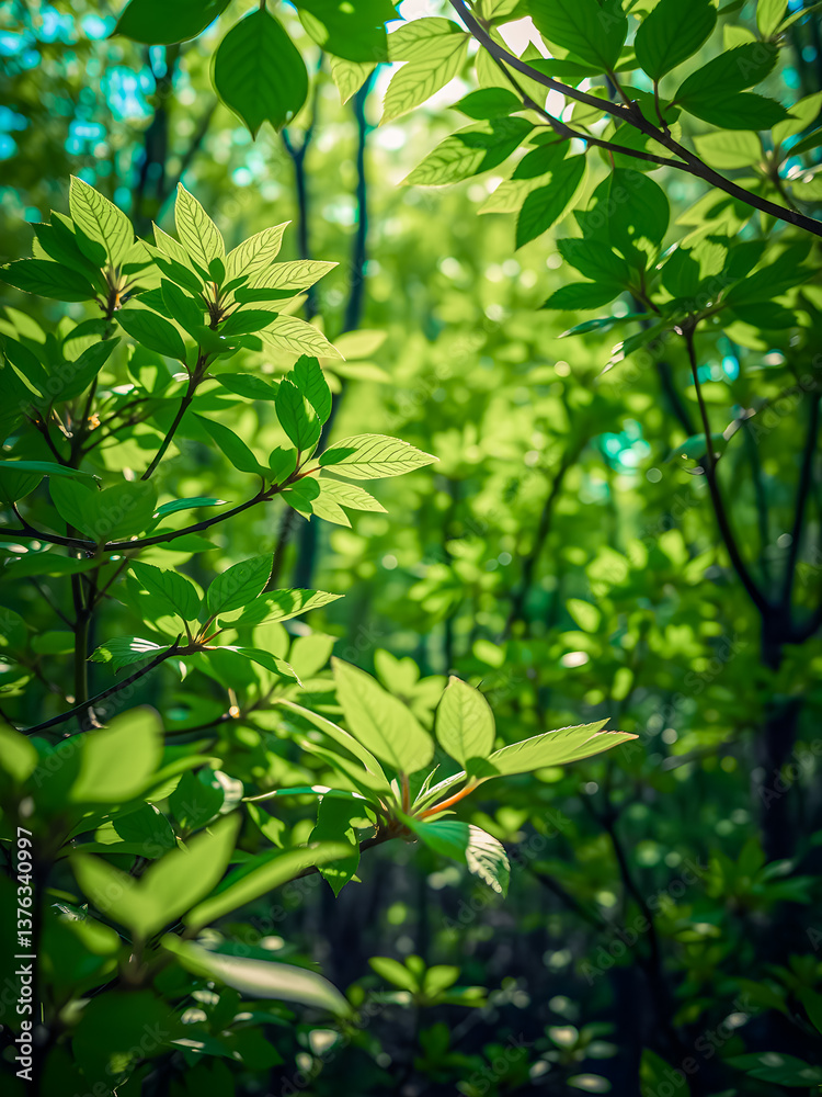 Earth day environment design. Green leaves forest and defocused abstract sunlight bokeh lush foliage. Green leaves eco-friendly background with place for text. Concept of ecology healthy environment Earth day environment design. Green leaves forest and defocused abstract sunlight bokeh lush foliage. Green leaves eco-friendly background with place for text. Concept of ecology healthy environment