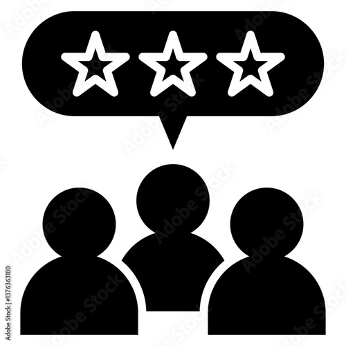 Leadership Behavior Glyph Icon