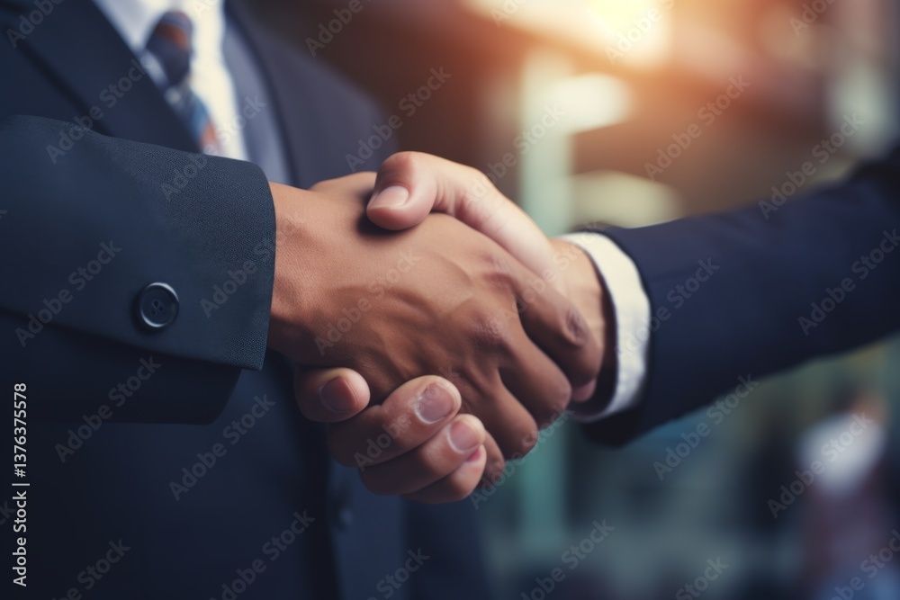 POV close up of a businessman handshake for teamwork of business merger and acquisition POV close up of a businessman handshake for teamwork of business merger and acquisition