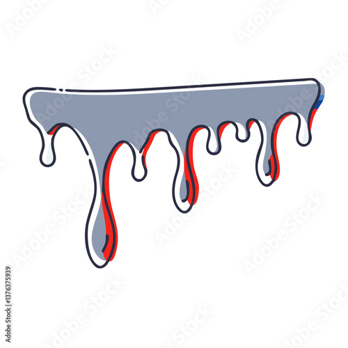 Bloody dripping slime for Halloween decor