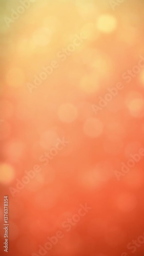 Light Orange Bokeh Background Animation With Soft Glowing Circular Patterns. Seamless Loop. Vertical Video. FL0072