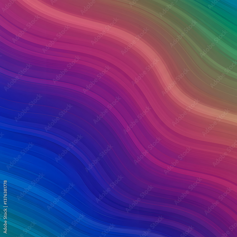 Fototapeta premium Abstract colorful background with waves 