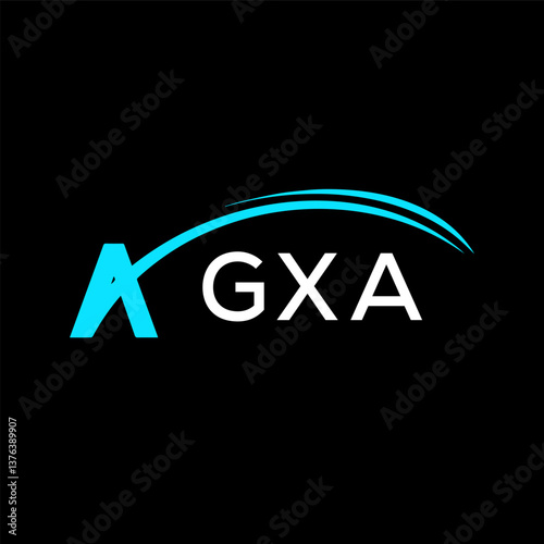 GXA creative minimalist letter logo.	