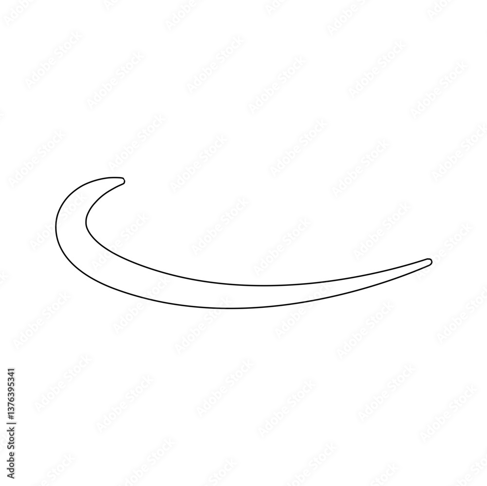 Stylish Swoosh Underline Vector Design Stylish Swoosh Underline Vector Design