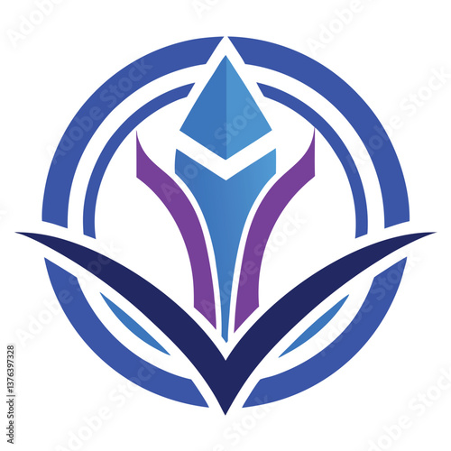 vector blue corporative logo