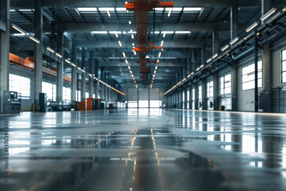 Interior of a automotive factory Interior of a automotive factory