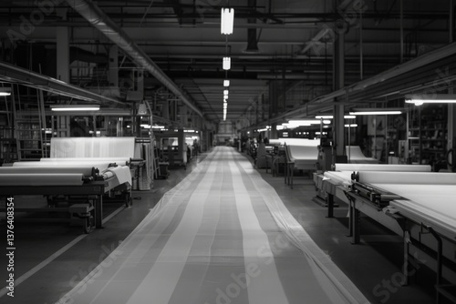 Interior of a textile factory