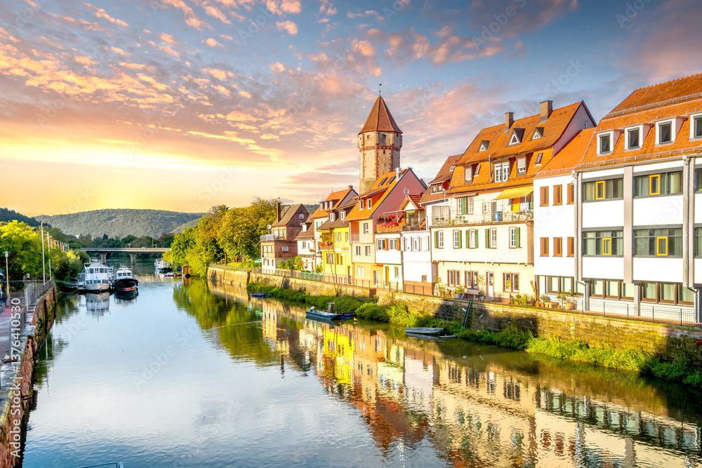 Fototapeta premium Altstadt, Wertheim, Taubertal, Deutschland 