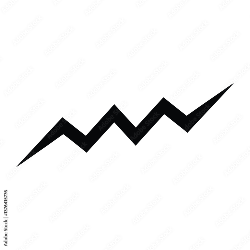Zigzag Pattern Sketch Silhouette, Vector, Icon, Logo, White Background. Zigzag Pattern Sketch Silhouette, Vector, Icon, Logo, White Background.