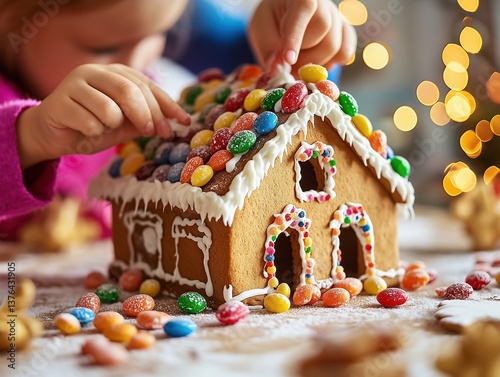 <Christmas Gingerbread House Decorating: Festive Family Holiday Baking with Kids>