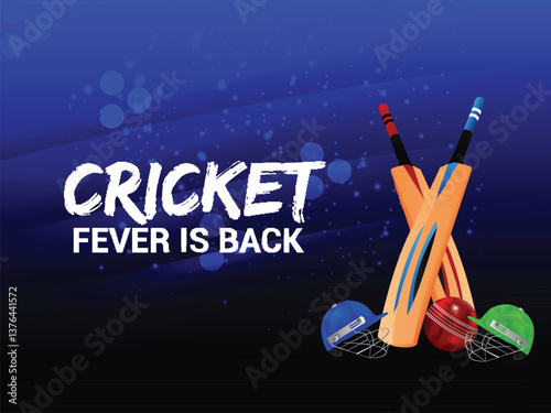 Cricket championship vector illusration design
