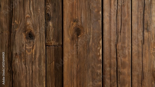 Rustic Aged Wooden Plank Texture Background
