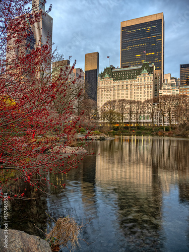 Obraz na płótnie Central Park in spring w salonie