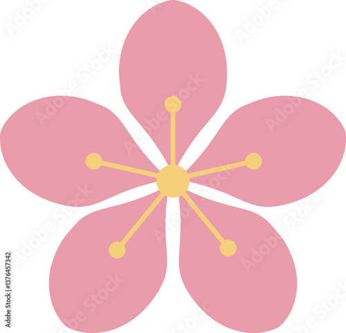 桜のアイコン　ピンク