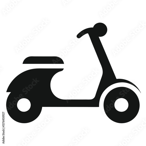 vintage scooter icon