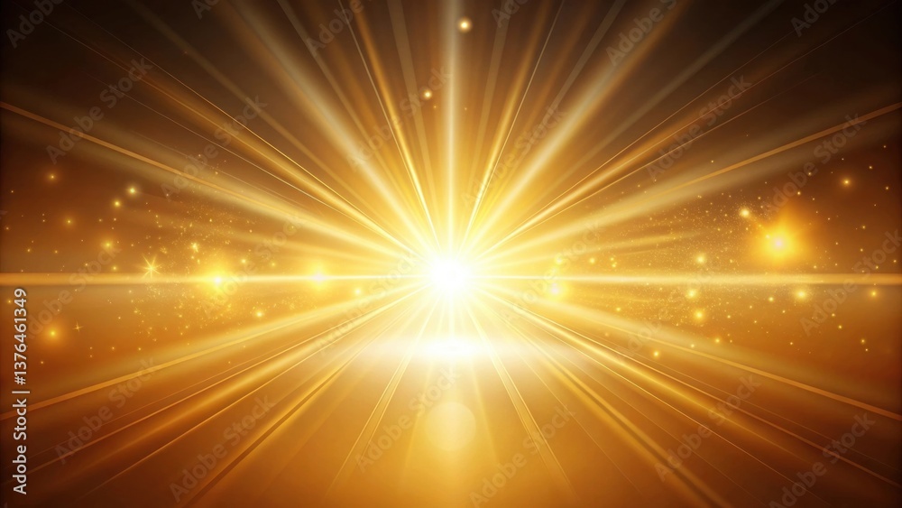 Obraz premium Golden Radiance A Festive Burst of Light and Sparkling Dust