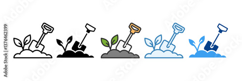 Soil Conditions  Icon Set Multiple Style Collection