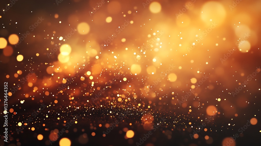 Fototapeta premium Magical Christmas Lights with Sparkling Bokeh and Winter Glow