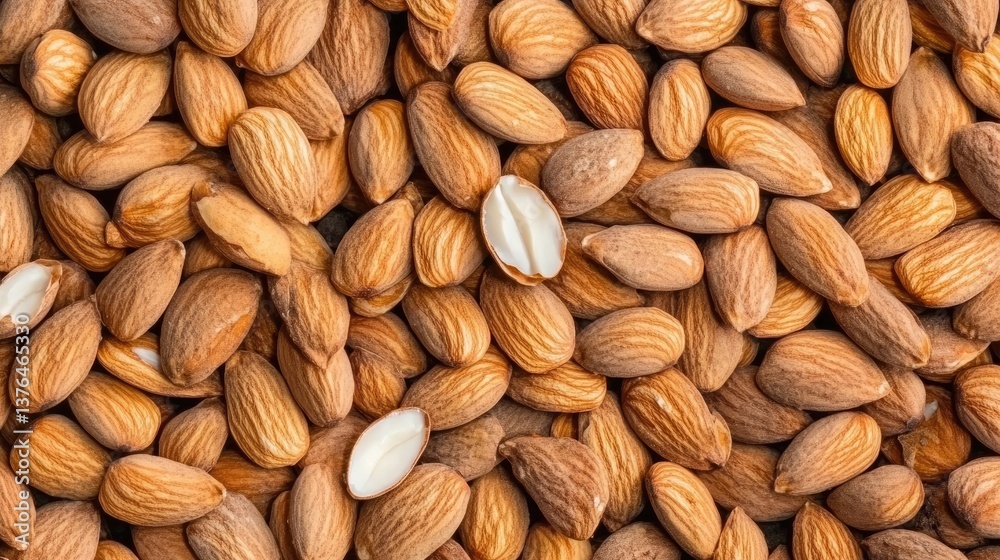 Close-up background of raw almonds with shells intact. Natural texture of unshelled almonds for use as background or texture in design projects. High-quality image of unprocessed almonds, showcasing t Close-up background of raw almonds with shells intact. Natural texture of unshelled almonds for use as background or texture in design projects. High-quality image of unprocessed almonds, showcasing t