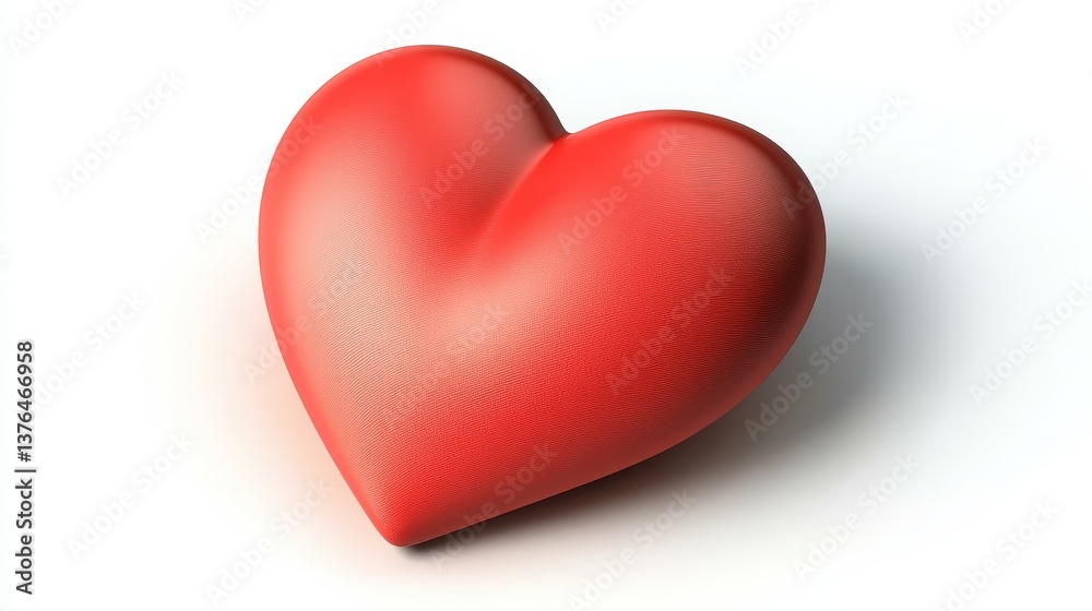 3D Red Heart, Isolated on White Background, Valentine's Day , Love Love,Heart 3D Red Heart, Isolated on White Background, Valentine's Day , Love Love,Heart