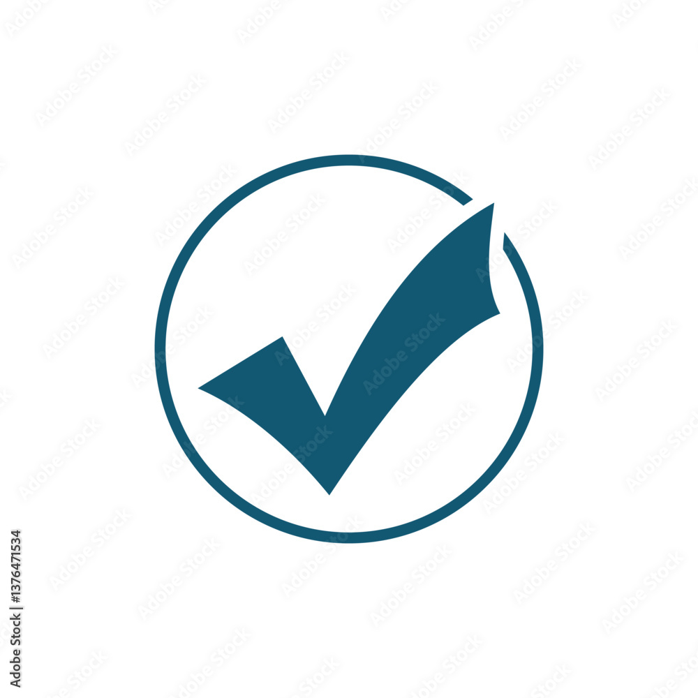 Verified Checkmark Icon – Symbol of Approval and Confirmation