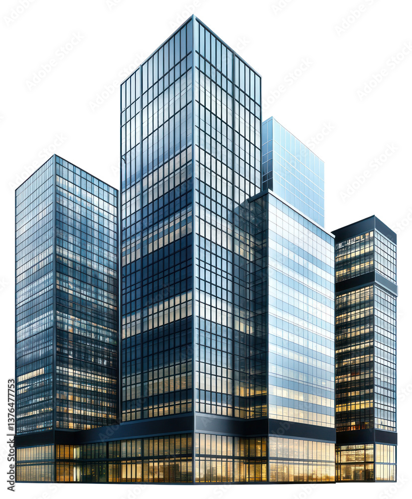 PNG Group of buildings architecture skyscraper modern. PNG Group of buildings architecture skyscraper modern.