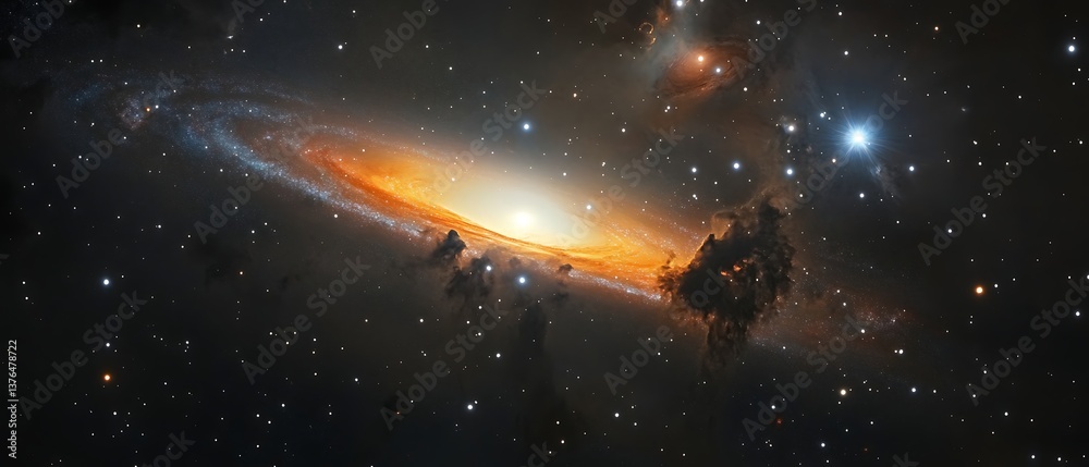 Fototapeta premium Spiral Galaxy Cosmic View