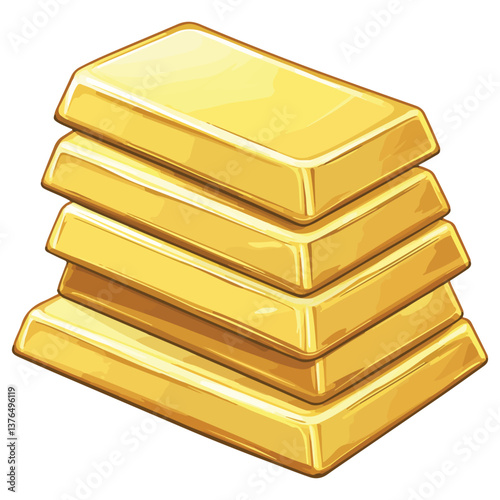 gold bars stacked on top of each other