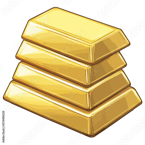 gold bars stacked on top of each other