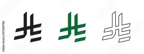 Riyal Symbol icon. Saudi Arabia official Riyal Sign. KSA Currency Symbol