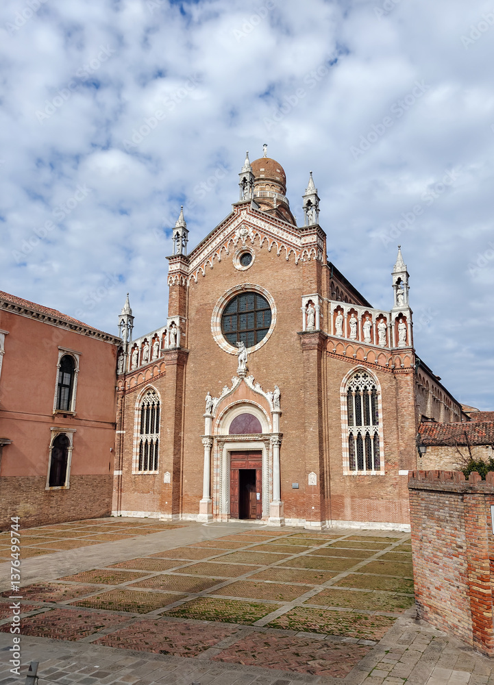 Fototapeta premium The Madonna dell'Orto church in the Cannaregio area in Venice
