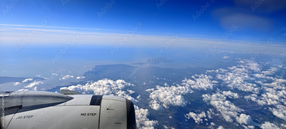 Fototapeta premium Turbine und Landschaft