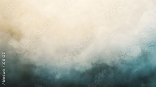 Abstract textured canvas with a gradient from soft yellow to deep teal, creating a moody, artistic background or backdrop.