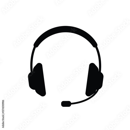 headphones on white background
