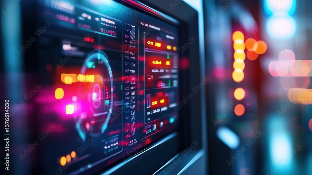 High-tech cybersecurity digital data visualization in server room infographic High-tech cybersecurity digital data visualization in server room infographic