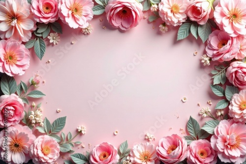 Wallpaper Mural Artificial flower wall backdrop in soft pastel hues with delicate lace details, pastel colors, decorative backdrops Torontodigital.ca