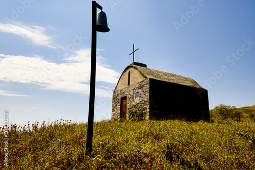 Obraz na płótnie Beautiful small church in Didgori, Georgia. w salonie