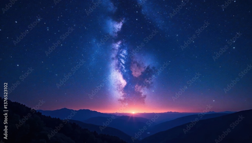 Celestial canvas of twinkling stars on a dark sky, stars, space