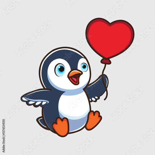 Penguin vector penguin with love balloon vector couple penguin vector single penguin vector penguin hold ice cream vector family penguin vector cartoon penguin vector. 
