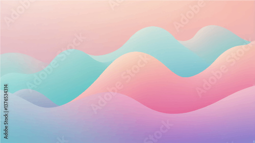 Soft pastel blended creative gradient background