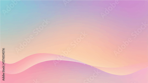 Soft pastel blended creative gradient background