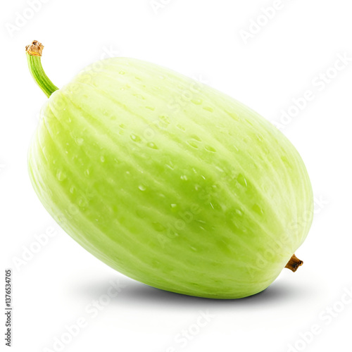 green honeydew isolated on transparent background