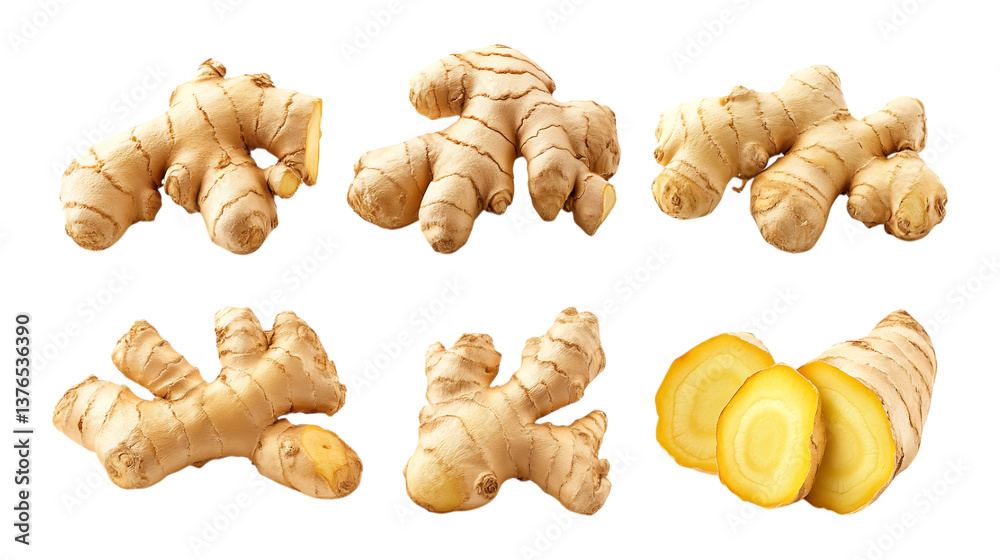 Transparent or PNG Image of Fresh Ginger Root Transparent or PNG Image of Fresh Ginger Root