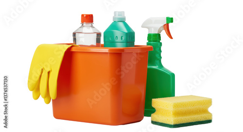 Foto Isolated Cleaning Supplies