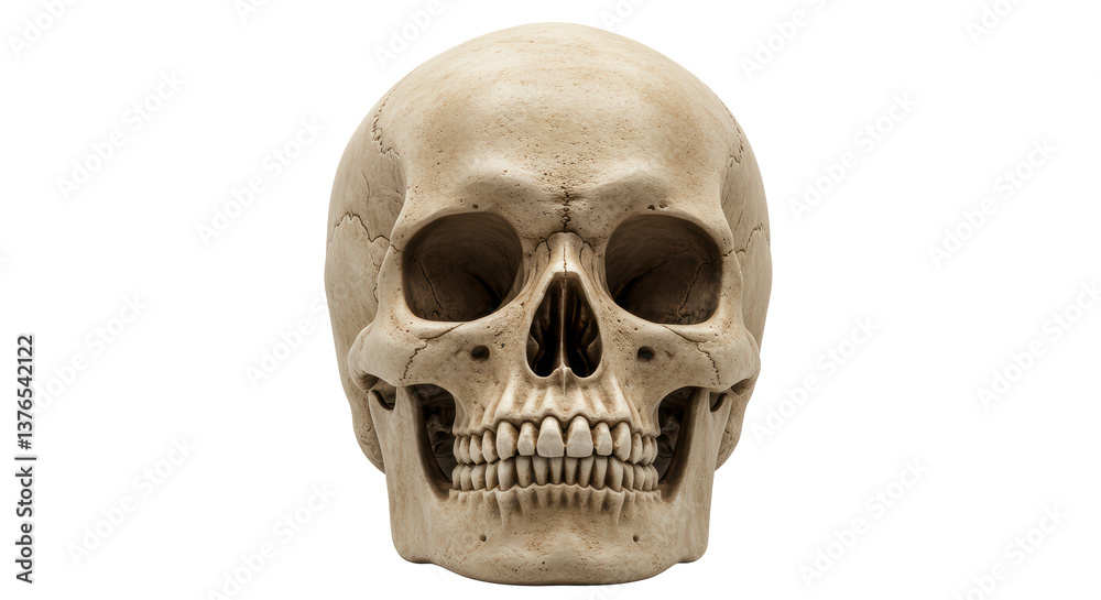 Fototapeta premium Isolated Anatomical Human Skull